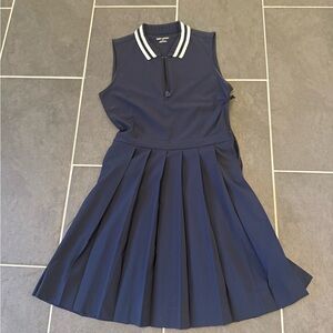 Tory Sport Navy Blue Mini Dress